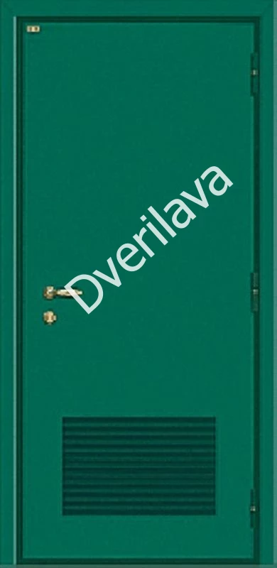 Купить Уличная дверь в котельную стальная с вентиляционной решеткой