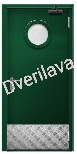 Купить Входная техническая дверь одностворчатая RAL 6028