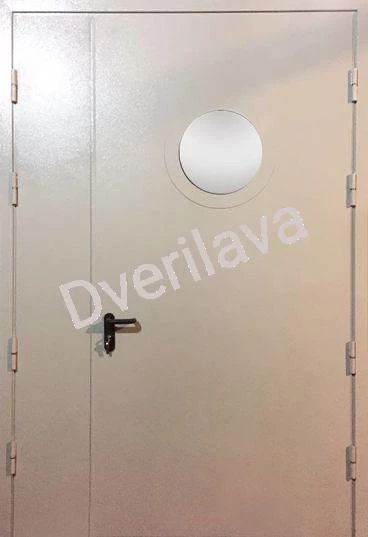 Купить Светлая противопожарная дверь с круглым стеклом